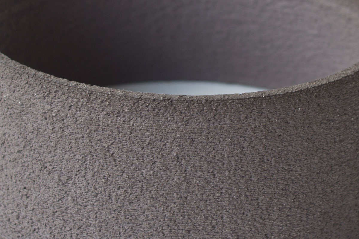 Texture 3D printed ceramic